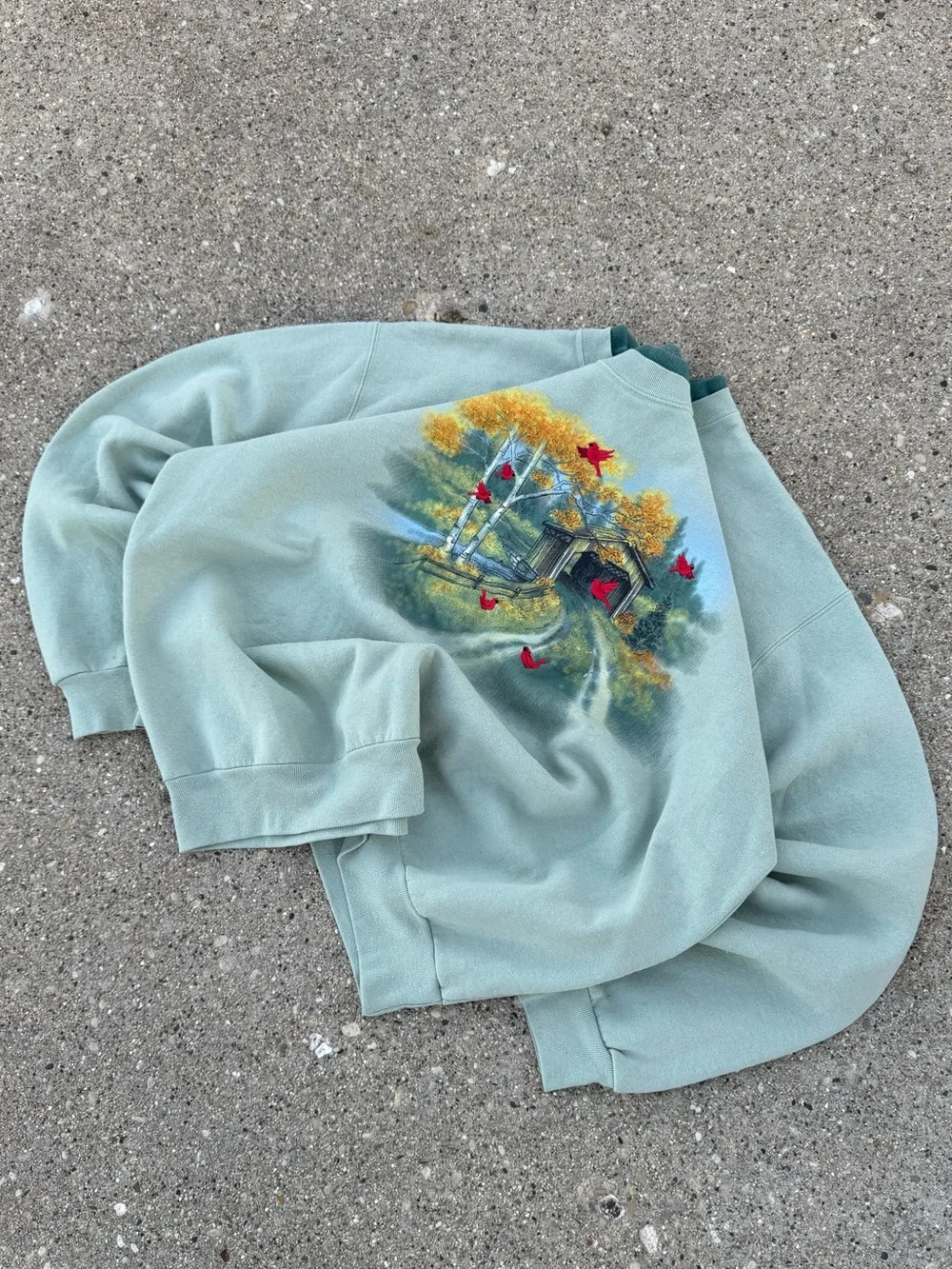 Vintage Country Nature Crewneck Sweater - Picture 2 of 3